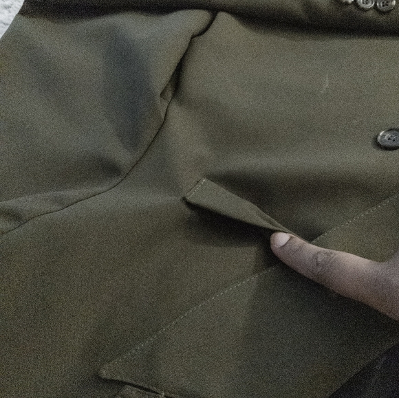 JB Trinity Green 3-Button Double-Breasted Sportcoat, size in description - Picture 7 of 12